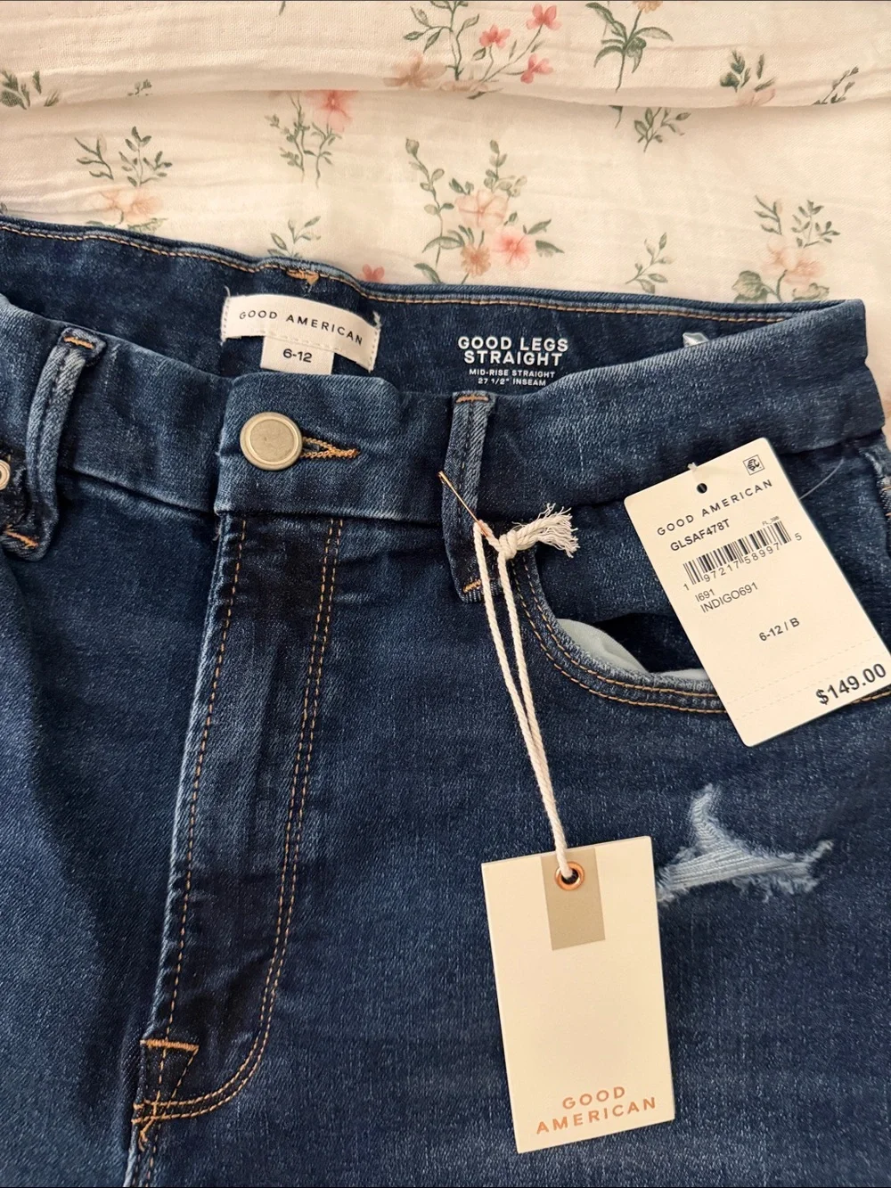 Good American Dark Blue Women's Bootcut Jeans